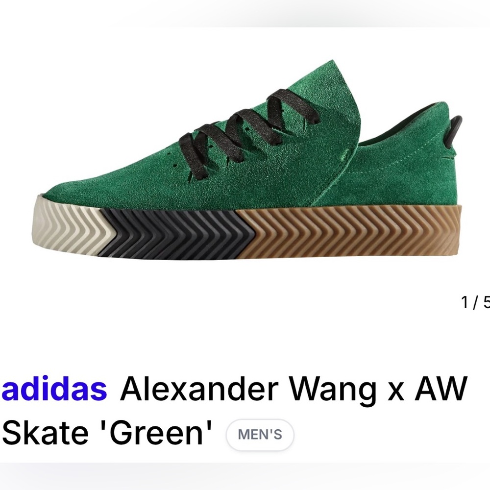 Adidas x Alexander Wang Green Skate Shoes